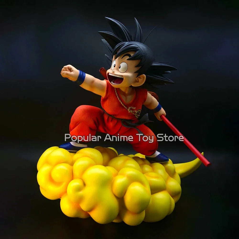 7.87in/20cm Anime Dragon Ball Figures Son Goku Somersault cloud PVC Statue Model