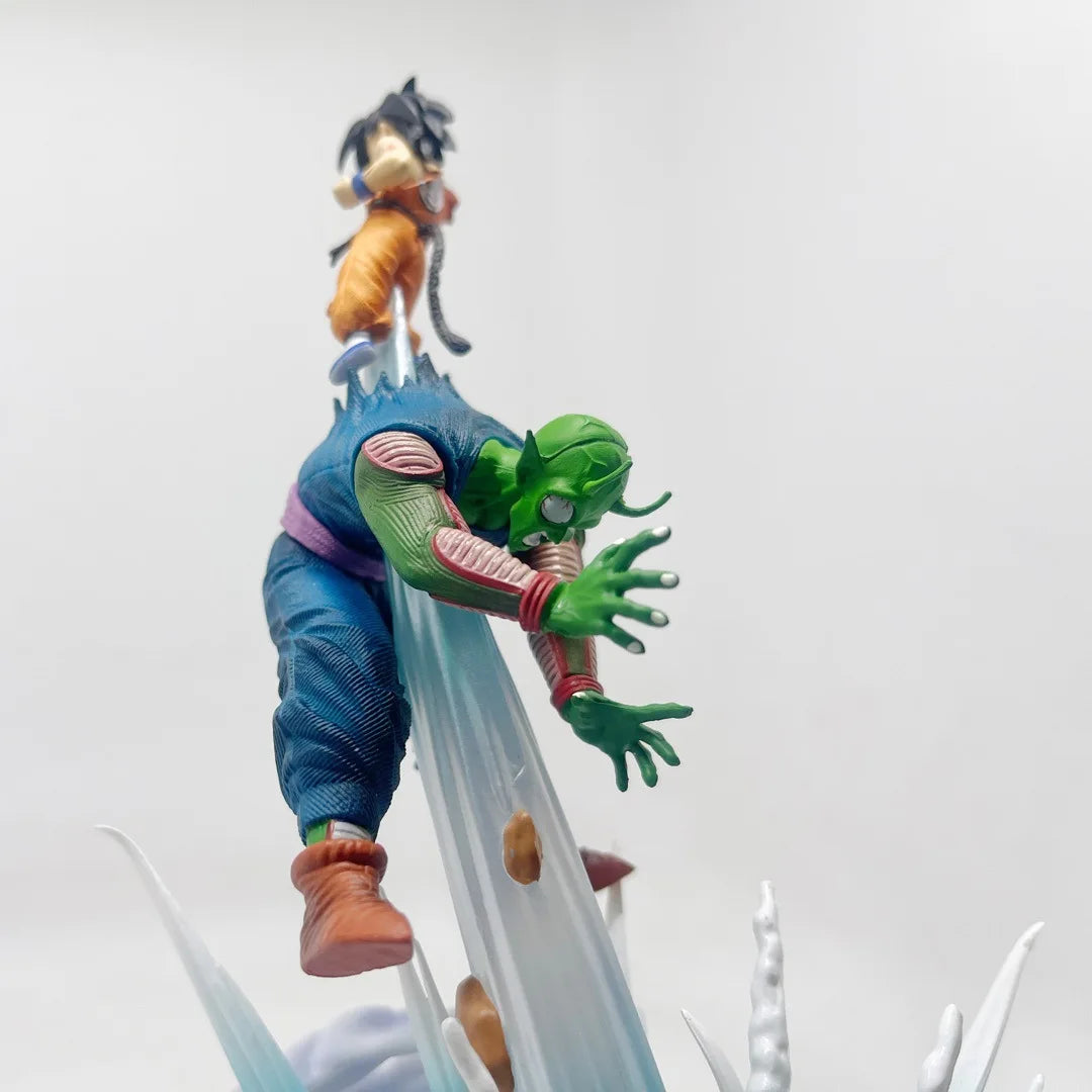10 inches Dragon Ball Anime Figures Piccolo Vs Son Goku Battle Figurine Statue