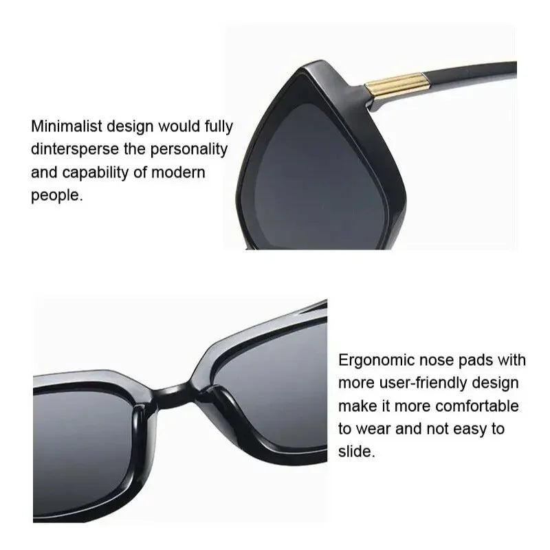 Korean Fashion Brand Design Unisex Anti-UV High-Quality Retro Sunglasses for Men/Women