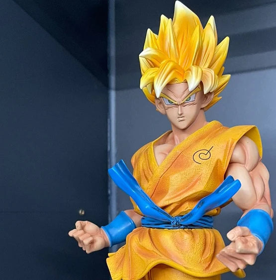 30CM Anime Dragon Ball Z Goku Super Saiyan God Figure Pvc Action Figures GK Statue Collection Model Toys for Children Gifts