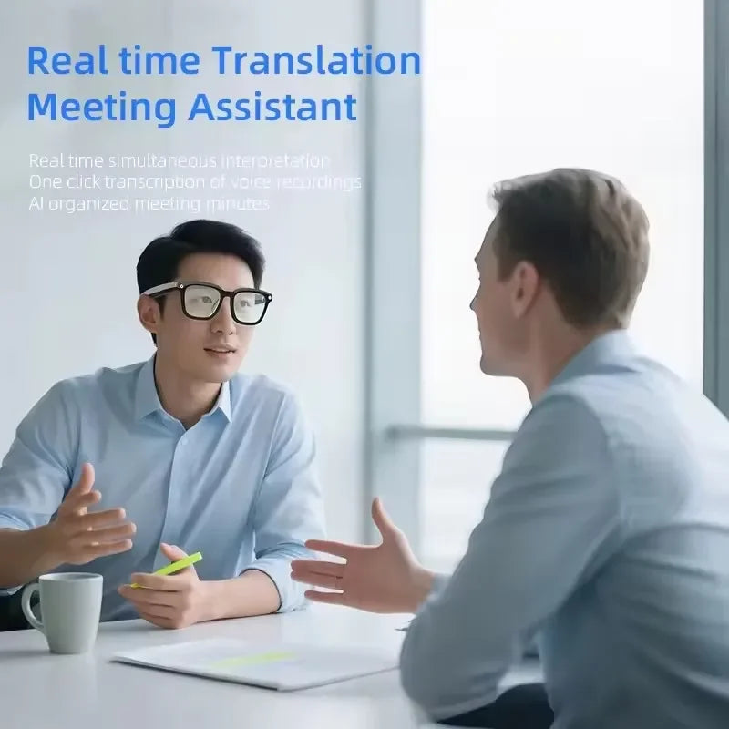 Lenovo 2026 New Smart AI Glasses 800W Shooting Camera Photo Video Voice Call Translation Waterproof Bluetooth Motorcycle Glasses
