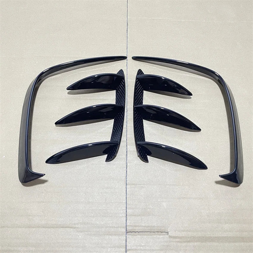 Hatchback Rear Bumper Lip Spoiler Side Canards Splitter Body Kits Gloss Black For Mercedes Benz A-Class W176 A45 AMG 2013-2018