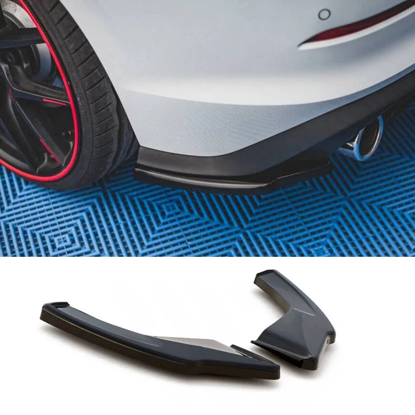 For Volkswagen Golf 8 Mk8 GTI 2020-2025 Maxton Style Rear Bumper Side Spoiler Splitter Rear Diffuser Bodykit Tuning Gloss Black