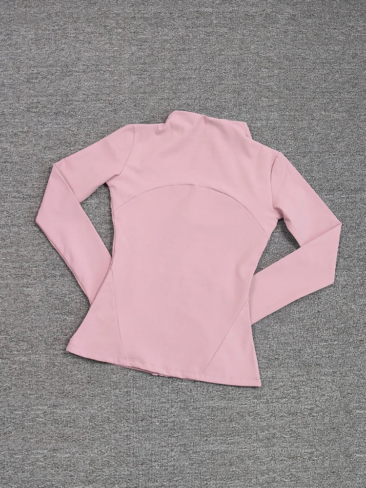 Sports Coat Women's Shirt Yoga Slim Long Sleeve Fast Running Thin Pilates Fitness Suit Top Clothing
