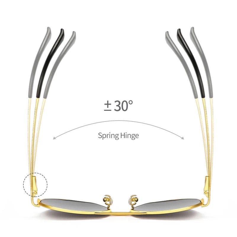 CATERSIDE 2023 New Retro Pilot Sunglasses Male Women Polygon High Quality Metal Sun Glasses Blue Double Bridge Eyewear UV400
