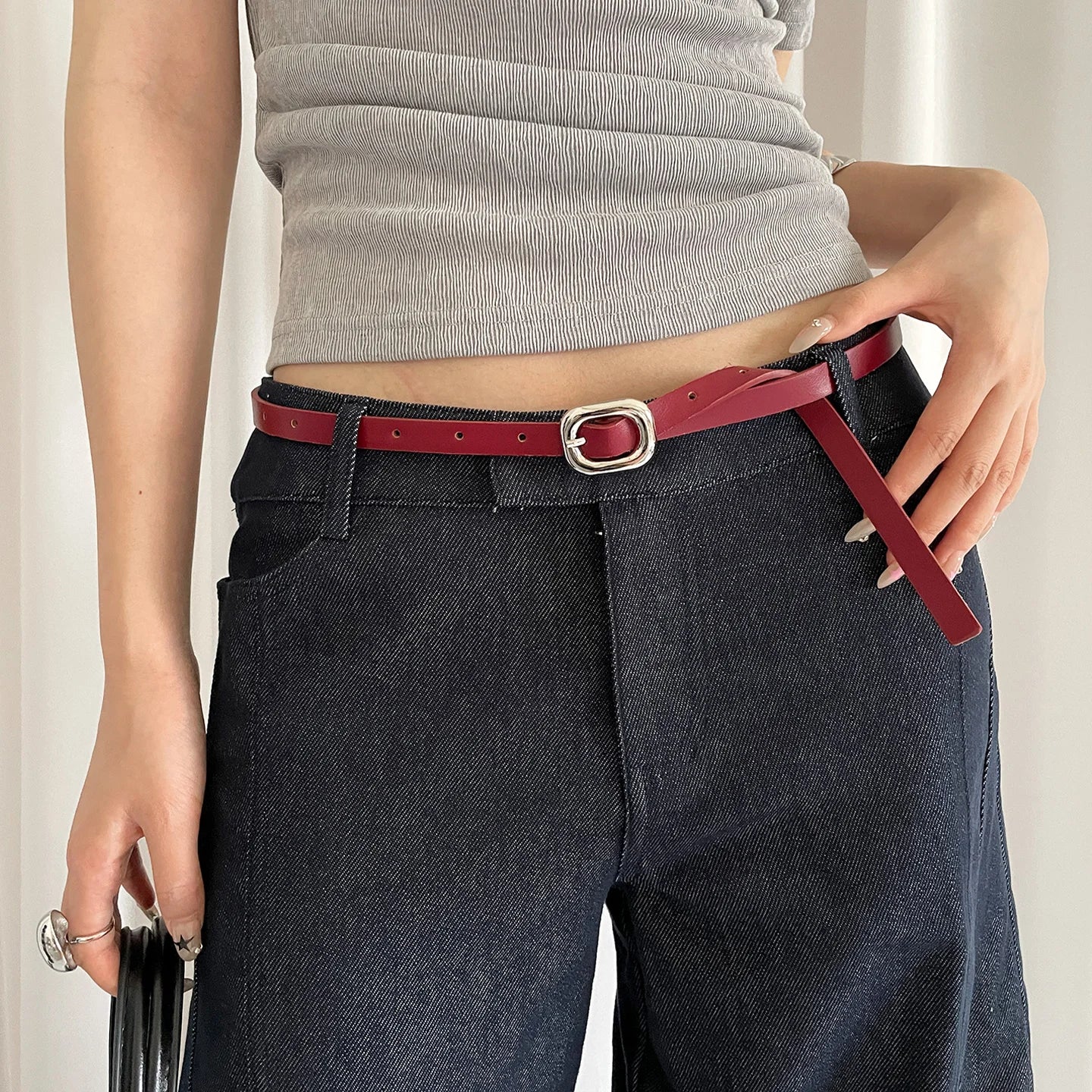 Fine Korean Style High-End Belt For Women Accessory To Wear With Skirts Jeans Etc