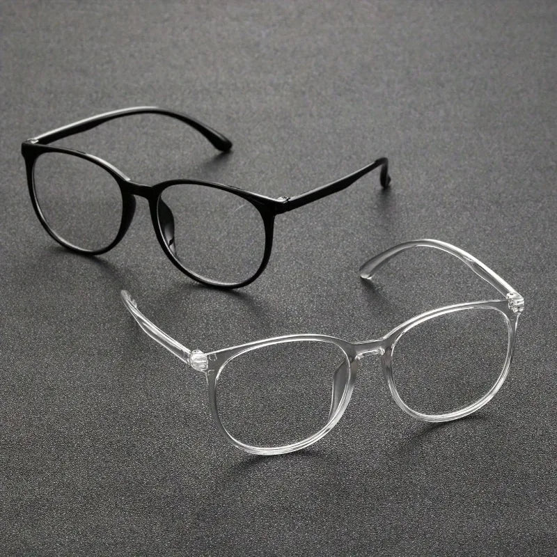 2pcs Ladies' Large Frame Round Glasses Suitable for Business and Office Use Suitable for Gifting To Friends and Family Daily Use