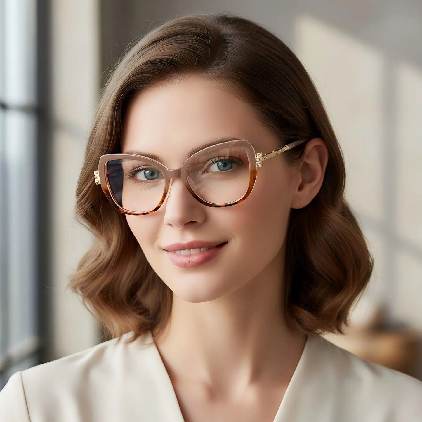 JNPCXI New Cat Eye Sunglasses for Women Luxury Diamond Temple Designer Ins Hot Popular Fashion Shades Female UV400 Glasses