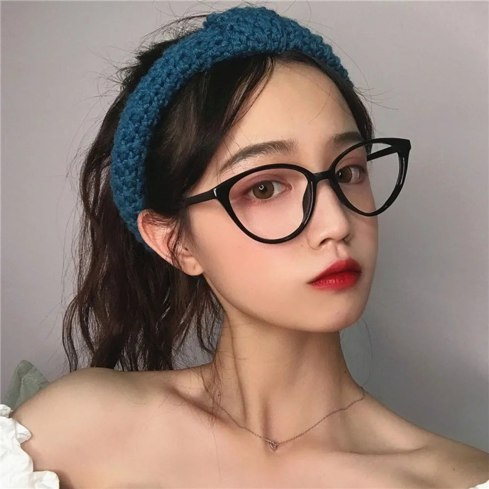 Anti Radiation Eyeglass Cat Eye Blue Light Blocking Glasses Replaceable Lenses Trendy Vintage Fashion Eyewear