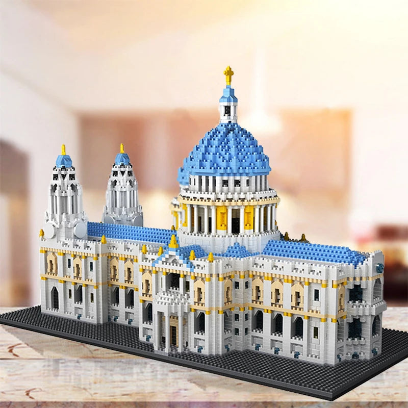 7053 PCs World Architecture MOC Famous Great Churches Castle Building Blocks
