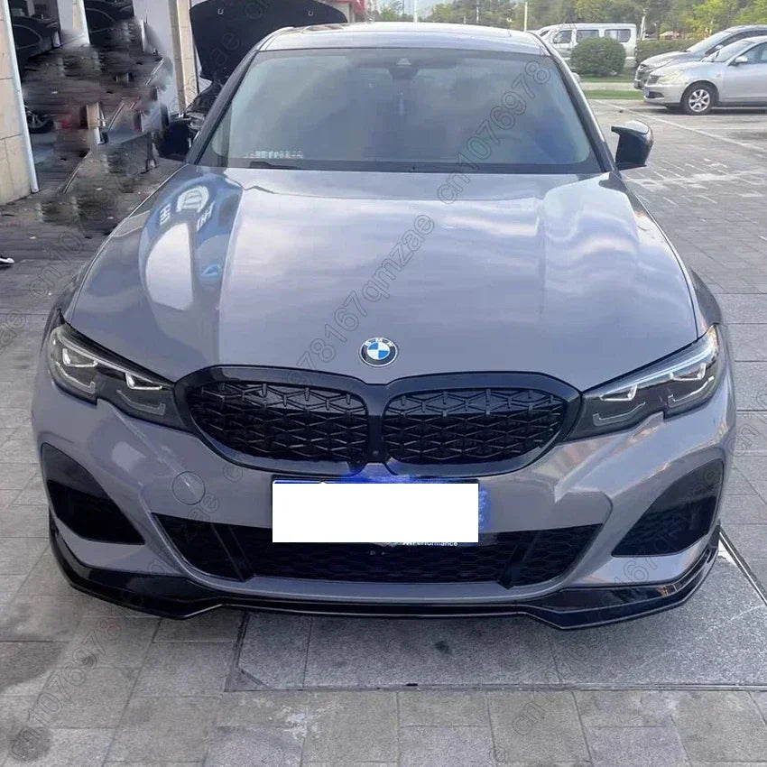For BMW 3 Series G20 G21 G28 2019-2022 Front Bumper Hood Kidney Grill Racing Grilles Replacement Black Diamond Meteor Style