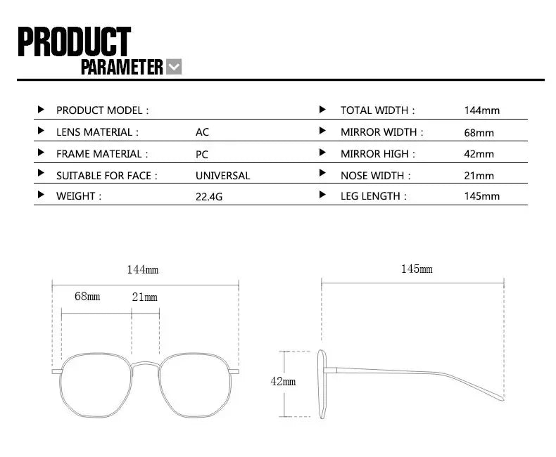 Oval Small Frame Woman Sunglasses Women Retro Female Glasses Anti-blue Light Eyeglasses Trend Ladies Glasses men