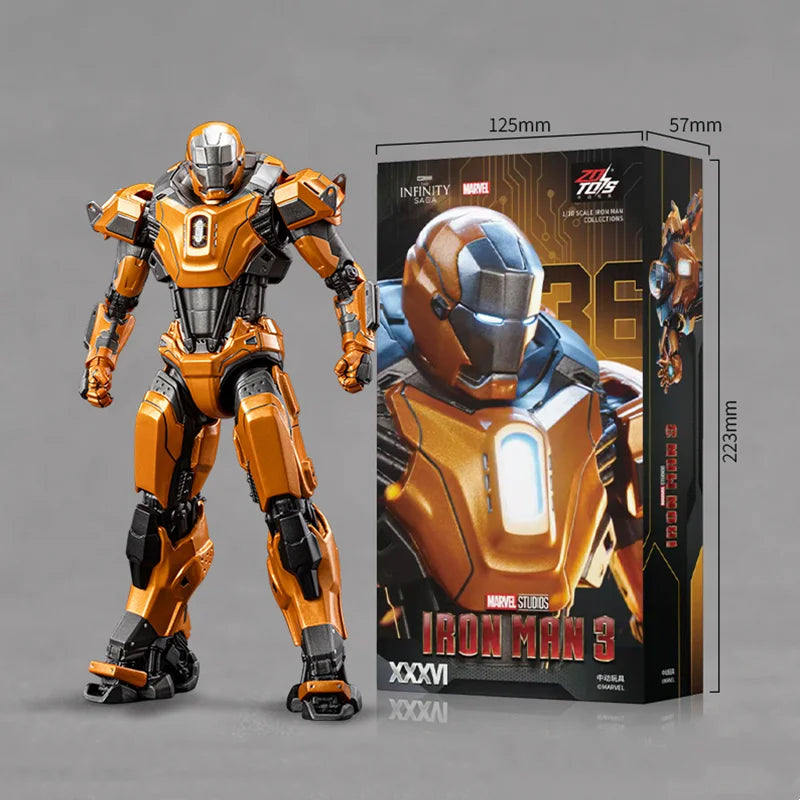 1:10 ZD Toys Iron Man Striker MK25,26 Gamma MK36 Peacemaker MK40 MK2 War Machine