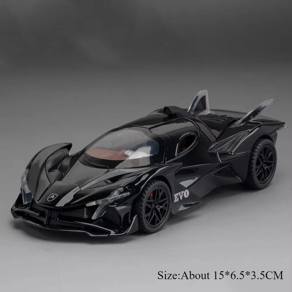 1:32 Apollo IE EVO Alloy Model Toy Diecast Car Doors Opened Sound Light Pull Back Miniature Rubber Tires Cars Kid Christmas Gift