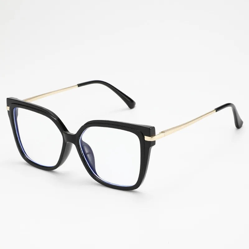 Square flat light glasses for women, anti blue light frame, internet famous, same glasses frame for taking photos