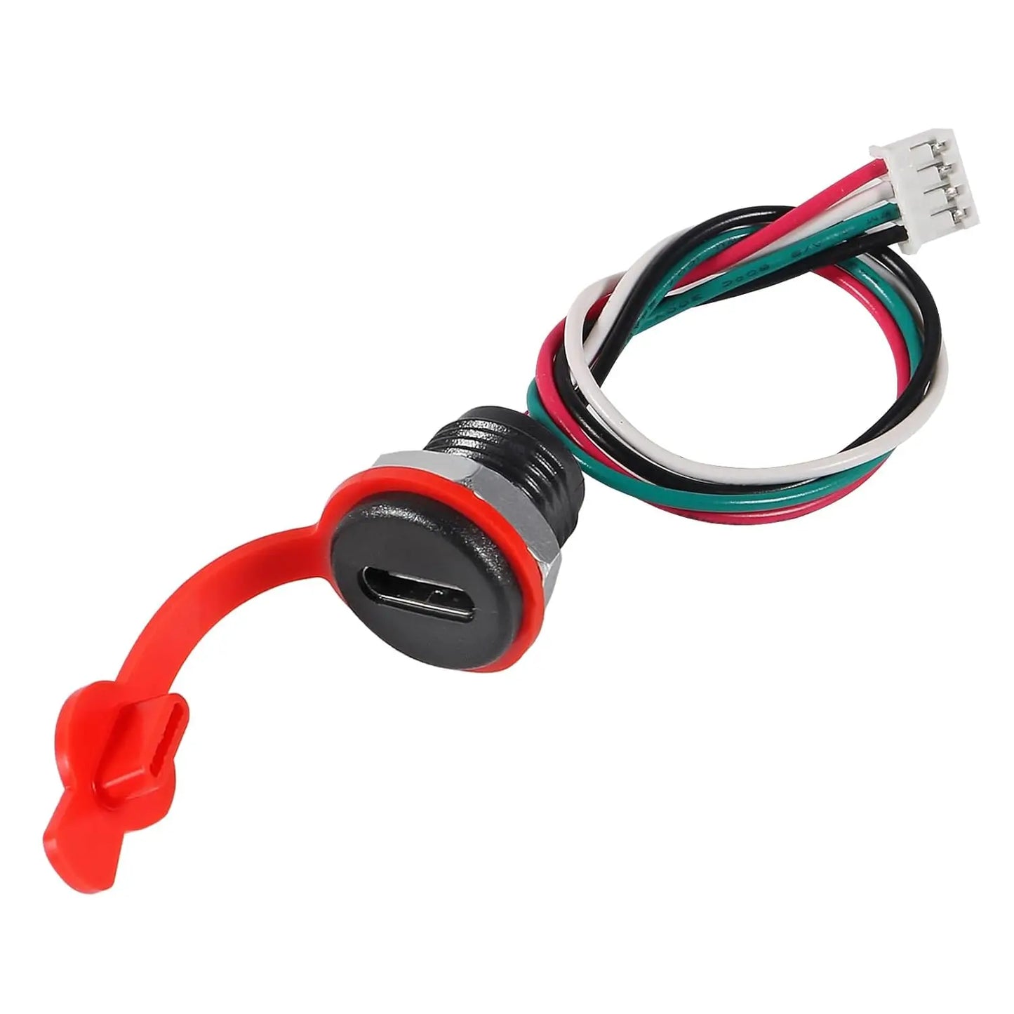 20pcs Type-C Chassis 4 PinType-C Socket Connector Waterproof Jack Female Charging Port 3A USB-C Charger Plug Socket
