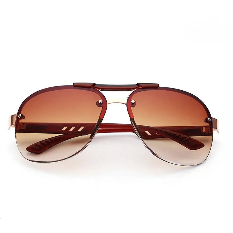 Metal Frameless Men's Sunglasses Fashion Toad Glasses for Driving Fishing Fashion Glasses