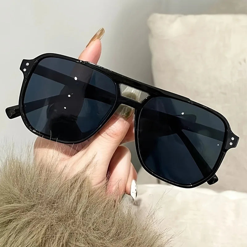 Rectangular Women's Fashion Glasses Perfect for Everyday Wear and Travel  PC Lens Anti-Reflective and Lightweight