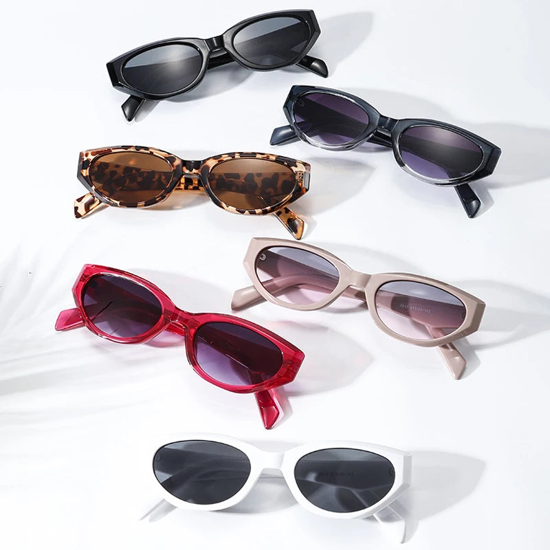 JNPCXI Retro Cat Eye Sunglasses Women Luxury Fashion Punk Sun Glasses for Ladies Shades Retro Eyewear UV400