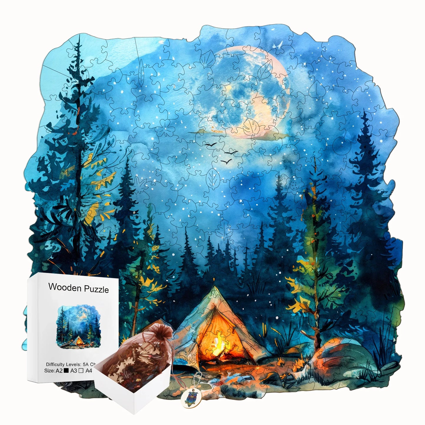 Interesting Wooden Jigsaw Puzzle Artistic Home Decor Christmas and Halloween Gift Toy For Teen And Kid