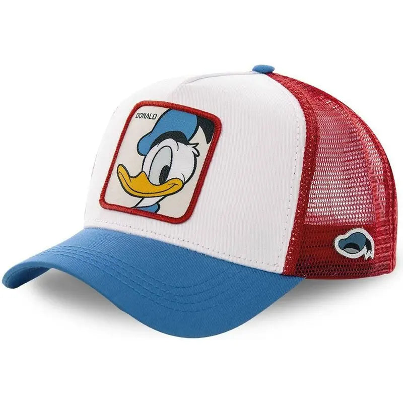 High Quality Disney Styles Anime Cartoon Snapback Cotton Cap, Trucker Mesh Hat