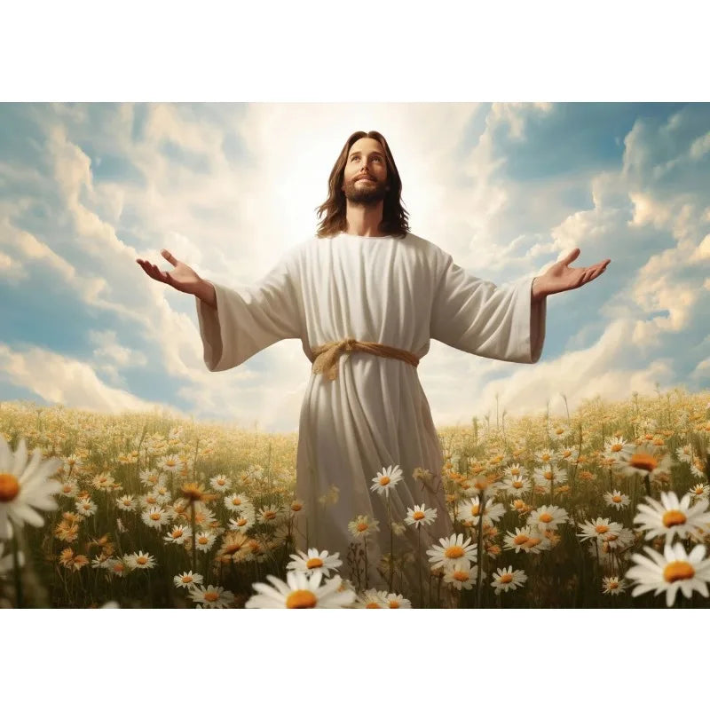Jesus Lion Christian Hand of God Canvas Paint Religious Posters Wall Art 27
