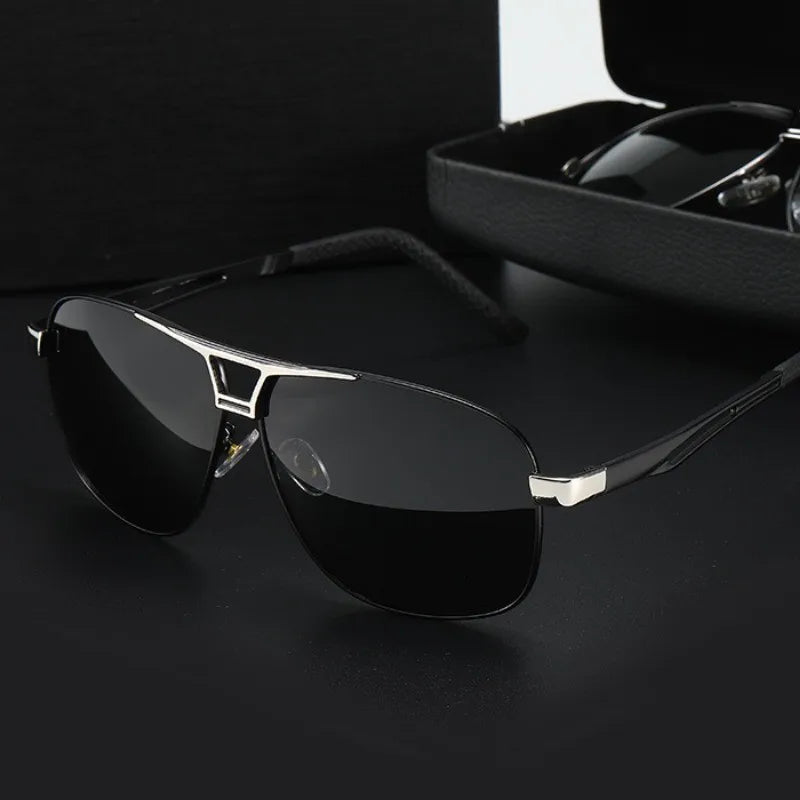 Sunglasses for Men Polarized UV Protection Travel Driving Glasses Retro Cycling Shades
