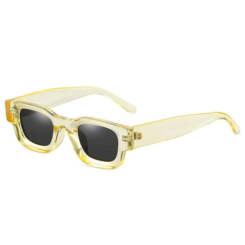 JNPCXI Polarized Ins Popular Fashion Small Square Sunglasses Women Retro Punk Shades Men Trending Sun Glasses UV400