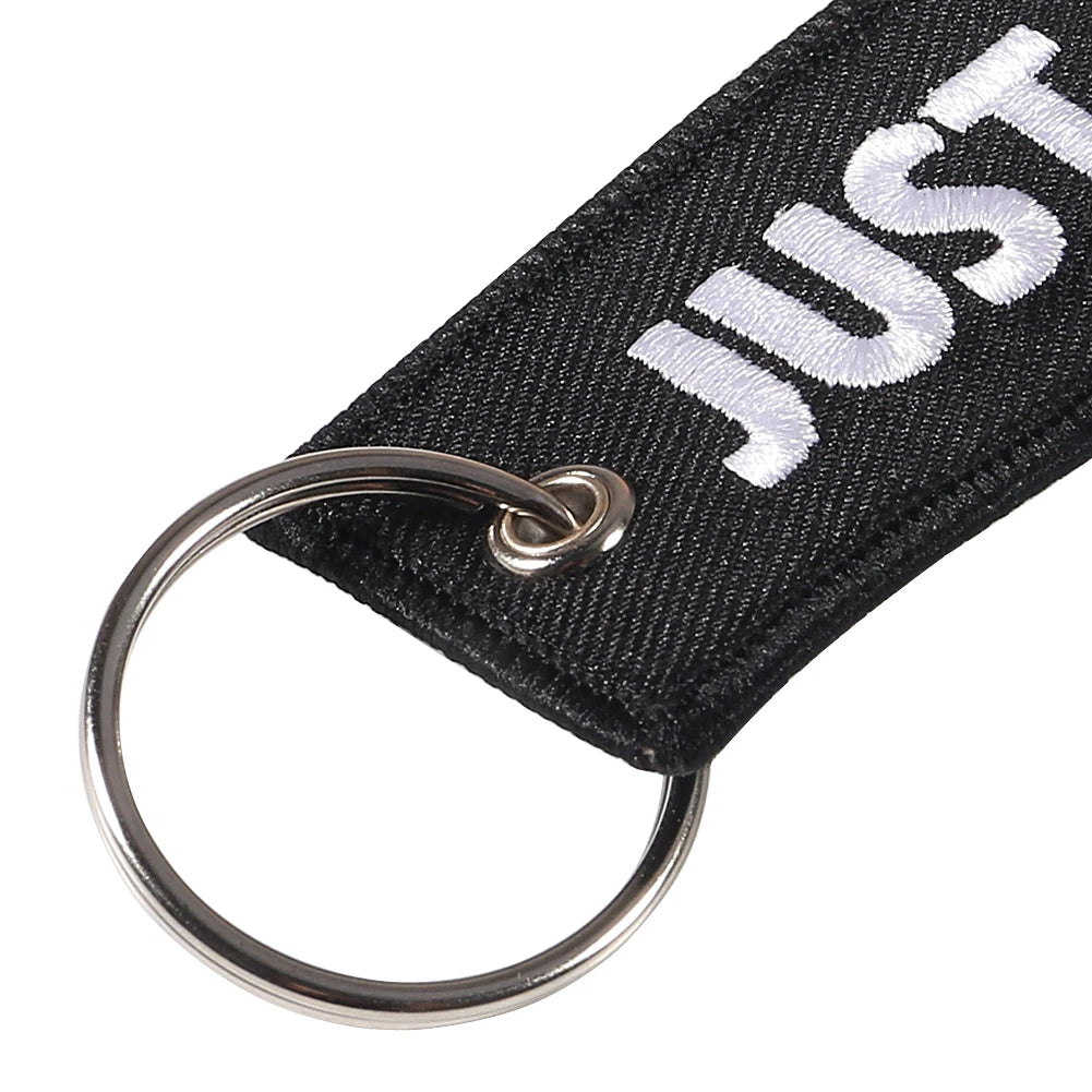 5PCS JUST SEND IT Keychains Luggage Tag Label Car Key Ring Accessories Gift For Men's Car Fashion Key Chain Ring