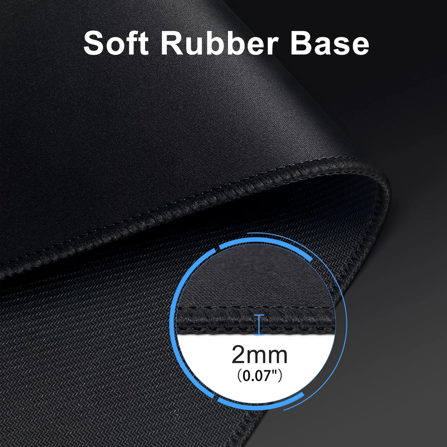 EXCO Large Gaming Mouse Pad with Stitched Edge Non-Slip Rubber Base Extended Computer Desk Mat Keyboard Mousepad for Office Home