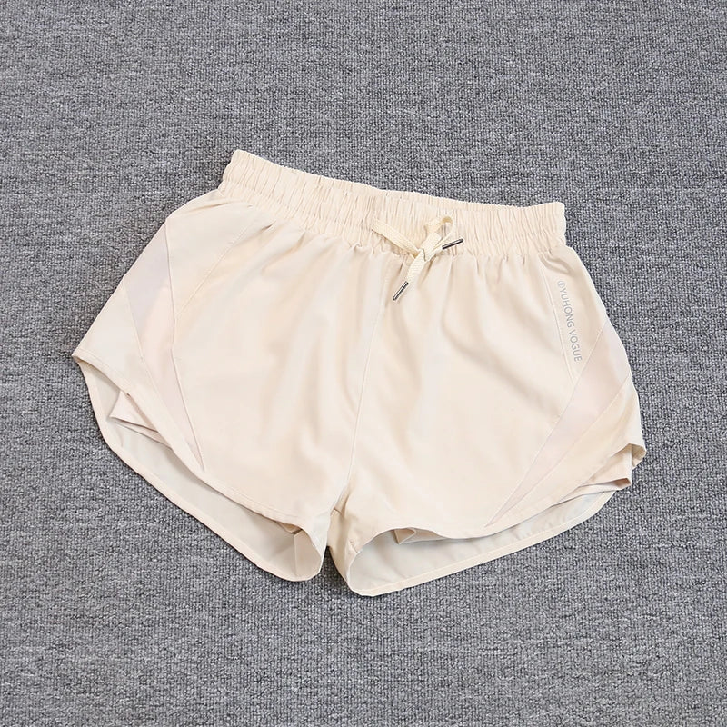 2024 summer cross-border foreign trade Fitness running exercise shorts women's breathable quick-drying anti-exposure short pants