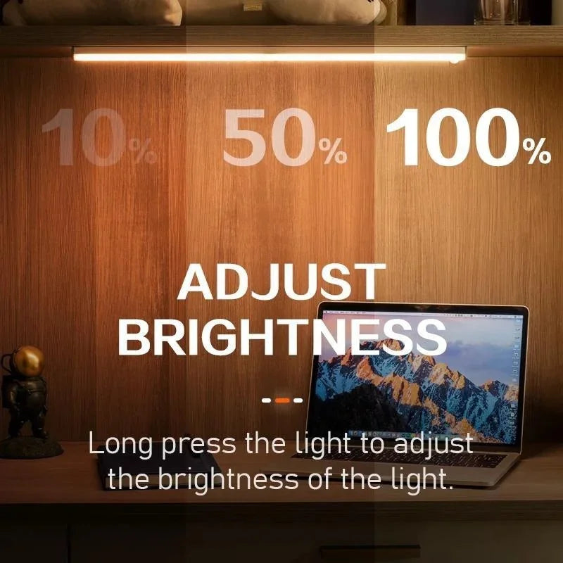 LED Night Light Motion Sensor Cabinet Light Night Lamp Under LED Magnetic Closet Light for Kitchen Cabinet Led