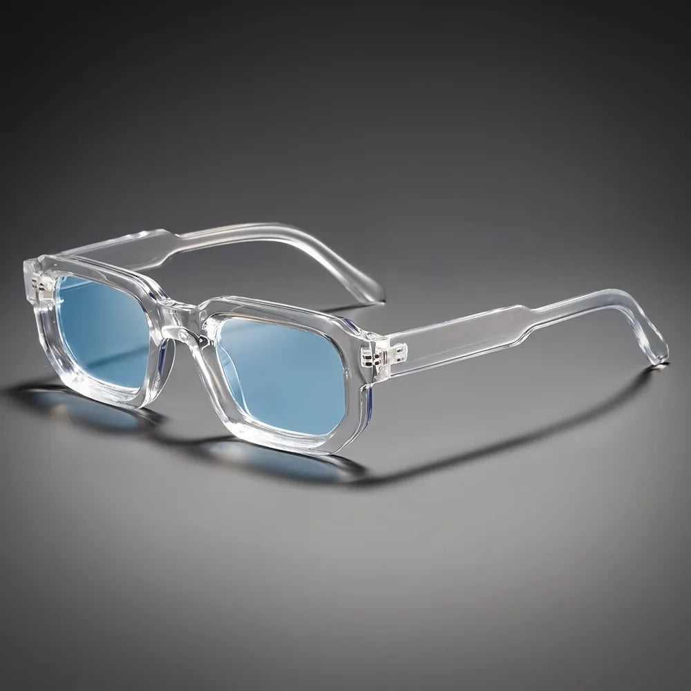 Men Vintage Rectangle Frame Sunglasses Fashion Retro Sun Glasses Luxury Brand Design UV400 Shades Eyewear Women Goggles