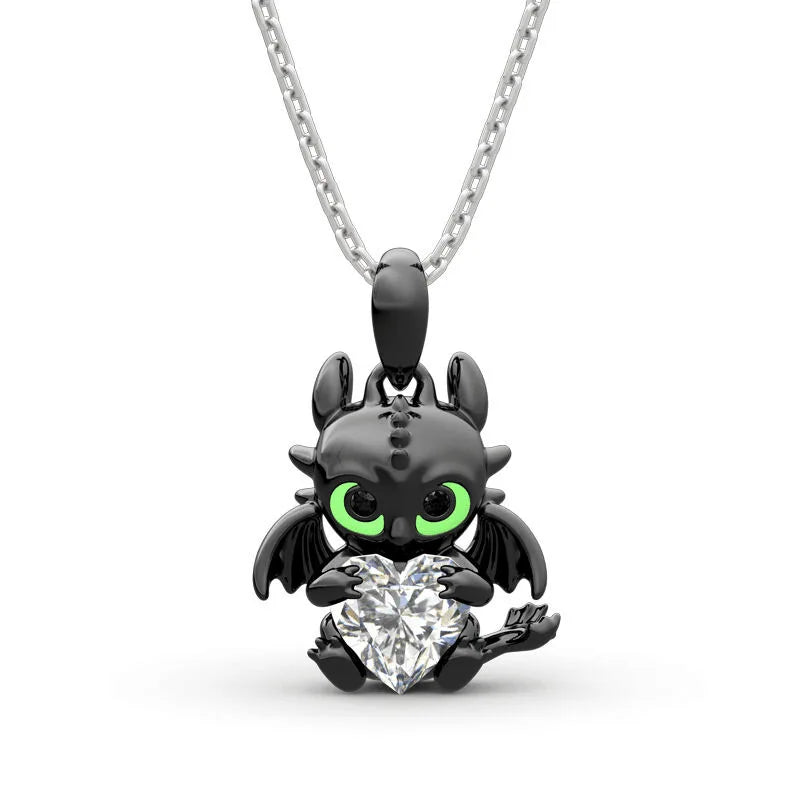 Anime Toothless Necklace Charm Pendant Kids Adult Fashion Jewelry Accessories