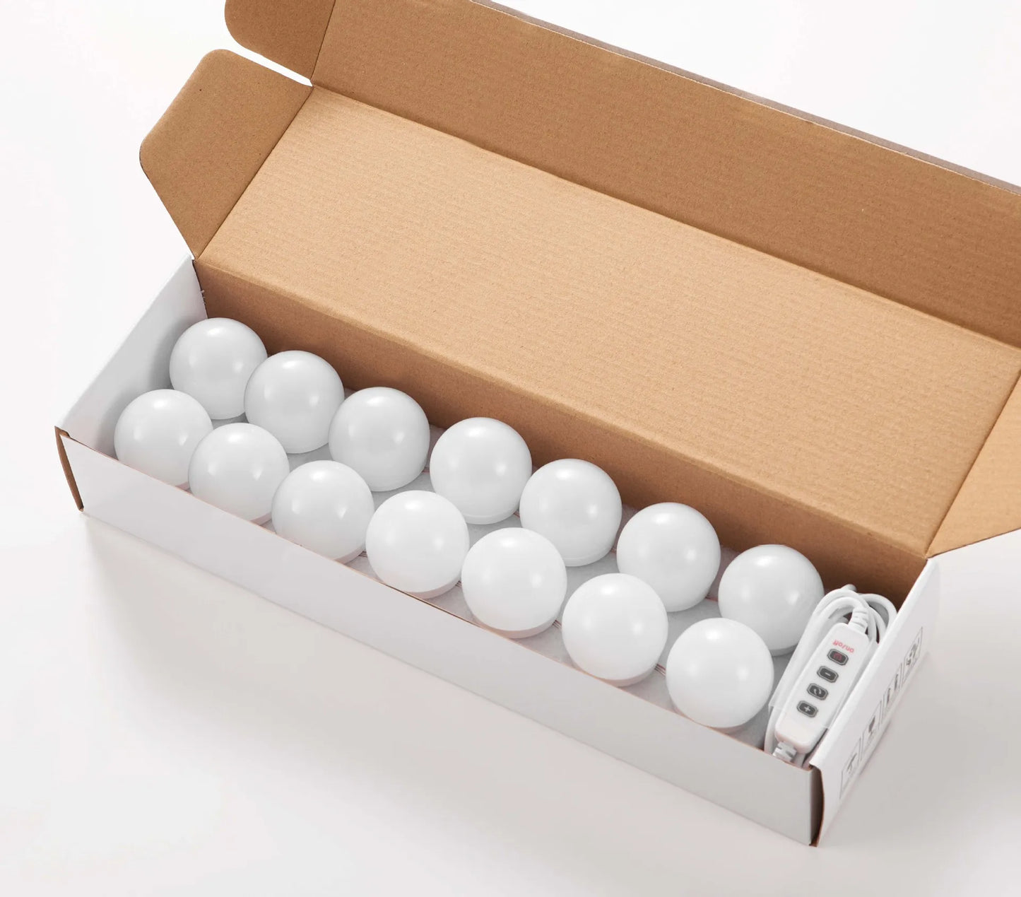 Vanity Mirror Fill Light Adjustable Luminance 3 Colors LED USB Wall Bulbs String