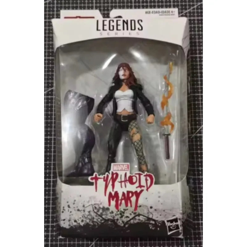 Original Hasbro Marvel Legends Series MARVEL'S TYPHOID MARY Anime Figure Toy Collection Model
