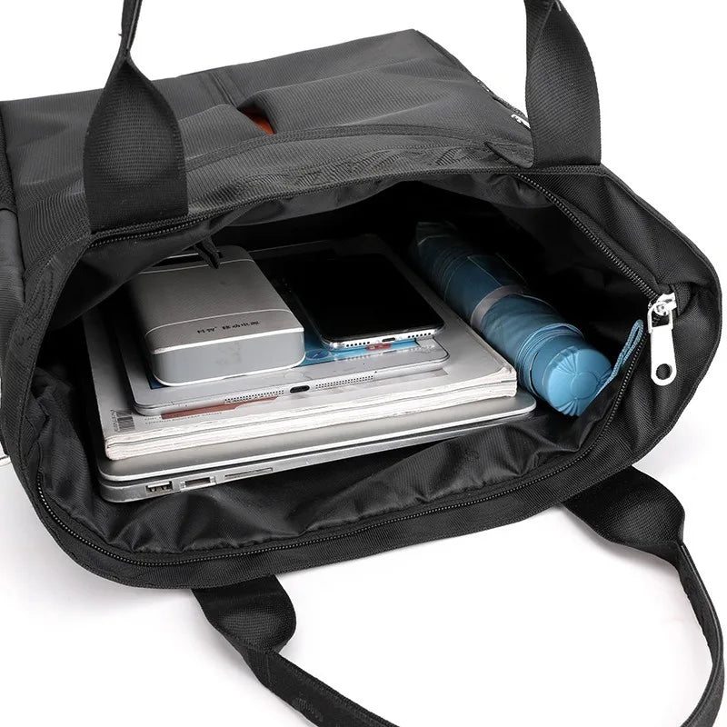 Men's Busin Casual Laptop Bag 4/5.6 Inch Notebook Cuter Bag Simple Leisure Single oulder Bag Ox Cloth Zipper purses and handbags
