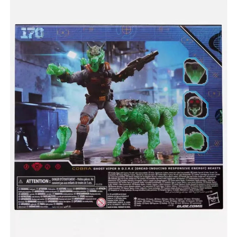 Original Hasbro G.I. Joe Classified Series 170 GHOST VIPER & D.I.R.E (OREAD-INDUCING RESPONSIVE ENERGY) BEASTS Anime Figure Toy