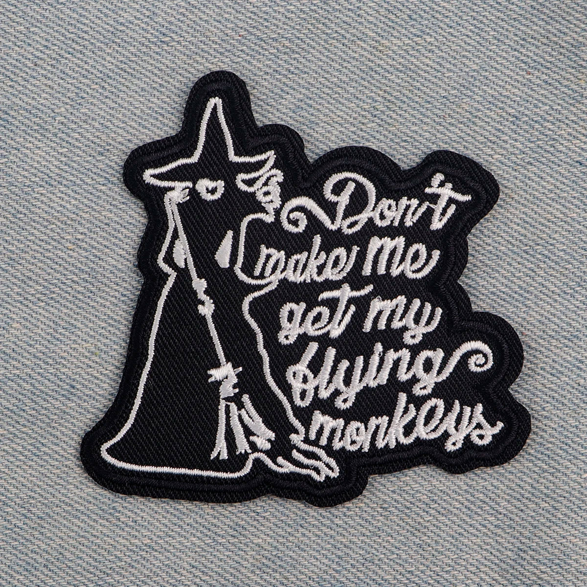 Funny Witch Embroidery Patch Iron On Patches for Clothing Thermoadhesive Patches Cartoon Patches On Clothes Badge DIY Sew