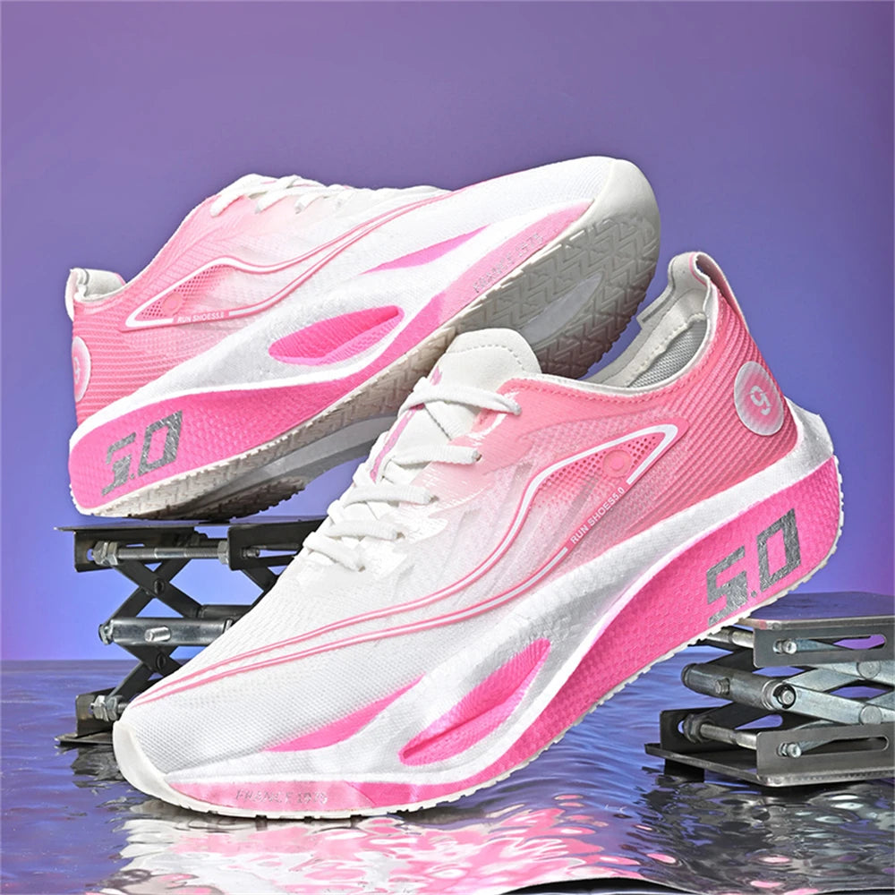Unisex 2026 Full Carbon Plate Running Shoes Professional Marathon Racing Lightweight Bounce Cushion Breathable Sports Sneakers