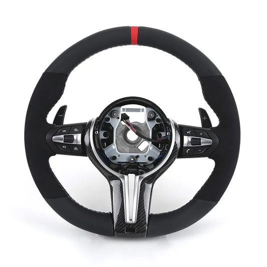 Carbon Fiber Half-Suede Steering Wheel M Sport for BMW M3 M5 F10 F30 F20 F21 F22 F31 F32 F33 F34 F36 F15 F16 F25 F26 F01 F07