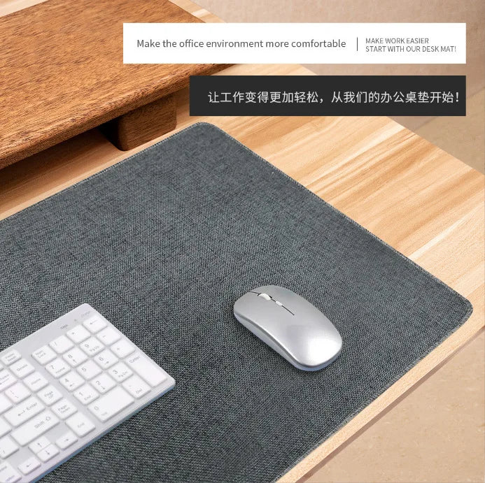 Gaming Mouse Pad Cotton and Linen Rubber XXL Large Desk Mat Gaming PC Waterproof Desk Mat Keyboard Computer Non-slip Desk Pad