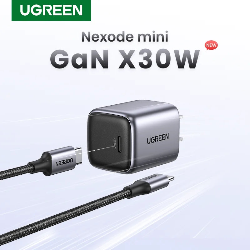 30W Fast Charger 1m 100W Cable iPhone 15 14 13 iPad Pro Samsung Xiaomi USB C