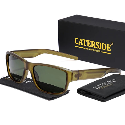 CATERSIDE New Polarized Sunglasses Men Outdoor Sports Small Frame Sun Glasses Fishing Cycling Fashion Eyewear Lunette De Soleil