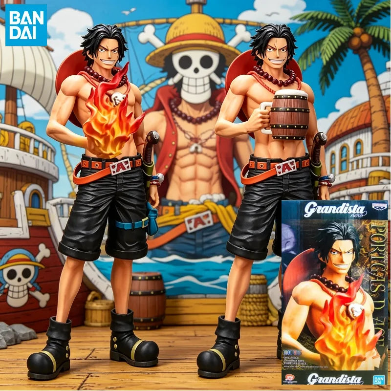 【IN STOCK】Original Banpresto Grandista Nero One Piece Portgas D. Ace 28cm Figure PVC Collectible Model Toy Gift