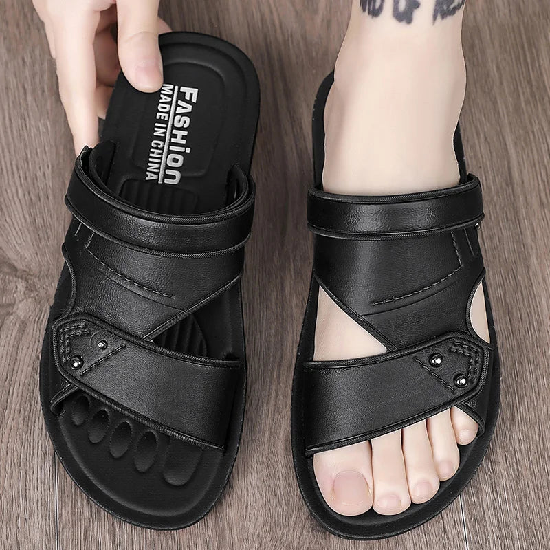 Summer Men's Sandals Comfortable Beach Shoes For Men Holiday Outdoor Casual Slippers Male Fashion Flat Sandals Men's Slippers