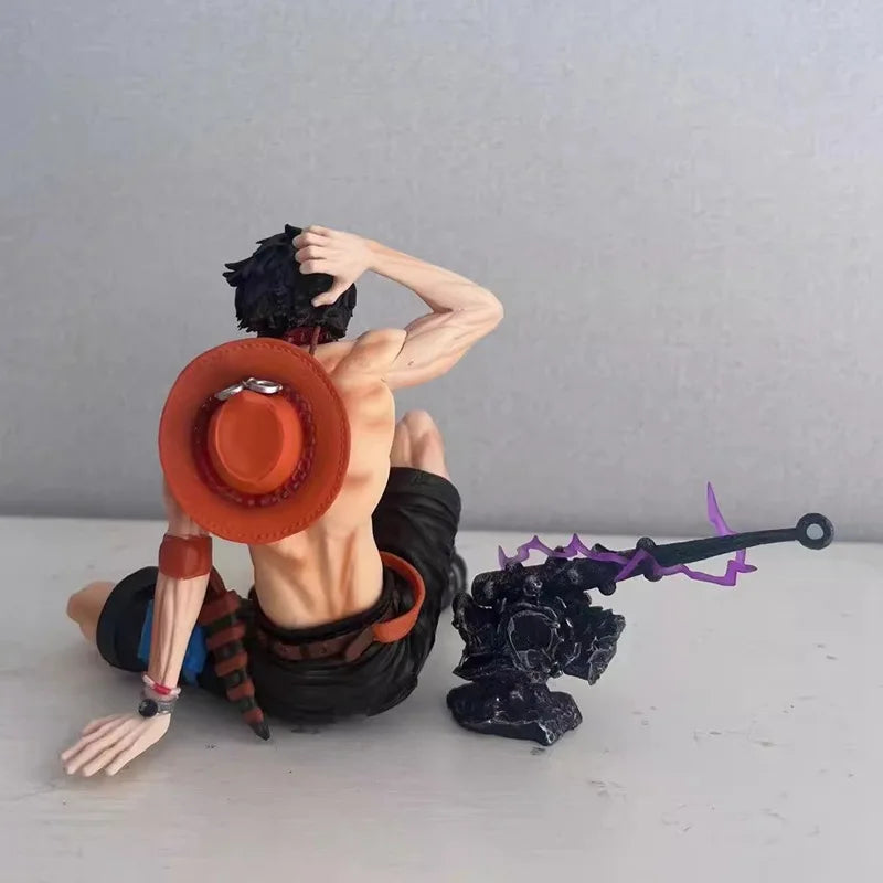 12cm 5-inch One Piece Ace Anim Tired Ace Action Figure PVC Hassaikai Statue