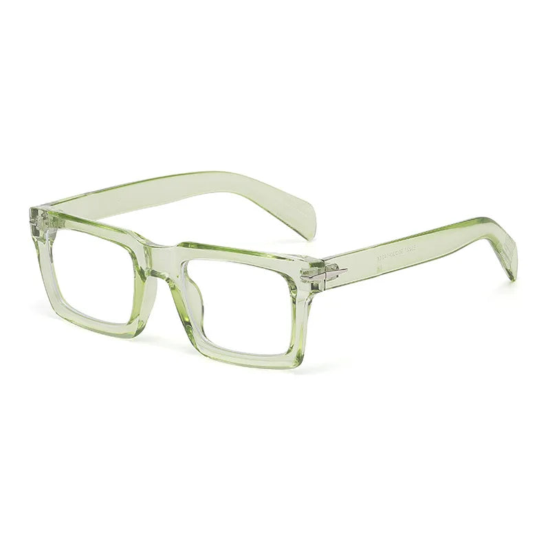 JNPCXI New Square Sunglasses Women Retro Rivets Shades UV400 Clear Lens Frame Sun Glasses