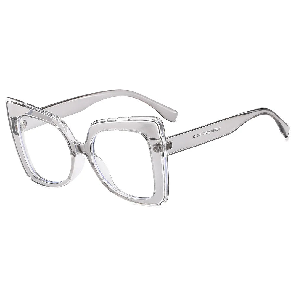 JNPCXI New Square Anti Blue Light Glasses Frame Women Men Eyewear Optical Computer Eyeglasses Frames Fake Eyeglass Eyewear