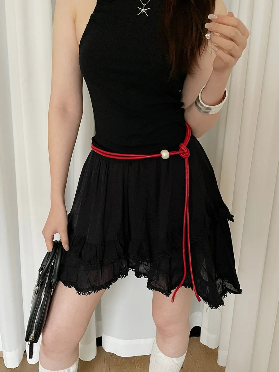 High-End Feeling Thin Waist Rope For Women Summer Waist-Cinching With Skirts Slimming And Versatile Belt With Personality